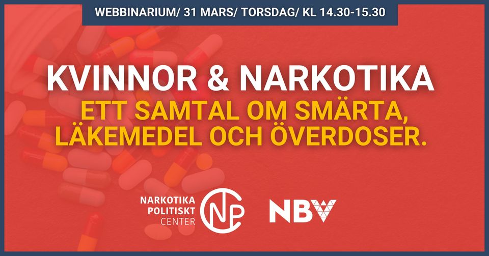 31 mars 2022 webinar kvinnor och narkotika